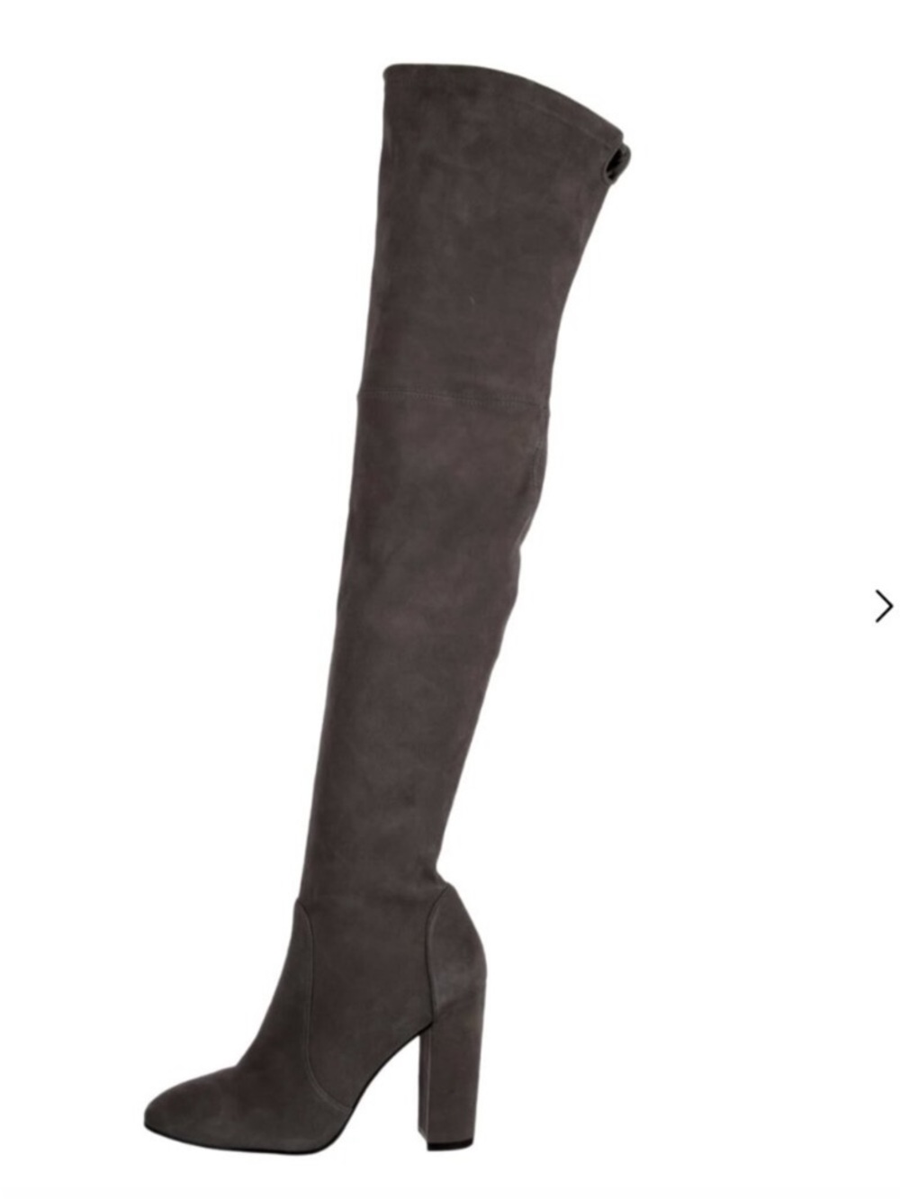 Stuart Weitzman Tall Suede Over-The-Knee Boots in Charcoal